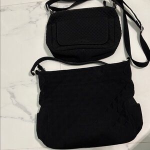 Lot of two Vera Bradley  Black Quilted Women's Bag